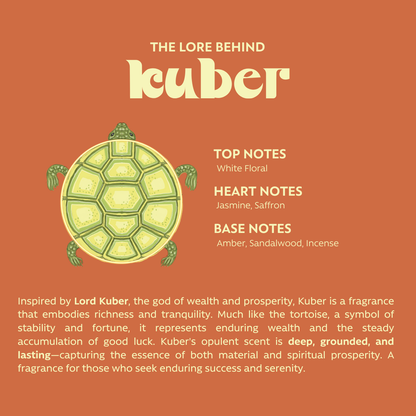 Kuber by Vayu – Opulent, Rich Fragrance Inspired by God of Wealth | White Floral, Sandalwood & Amber