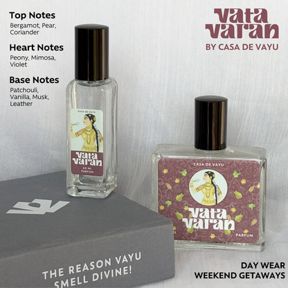Vatavaran by Vayu – Fresh & Invigorating Perfume Inspired by Apsaras | Crisp, Nutty & Refreshing